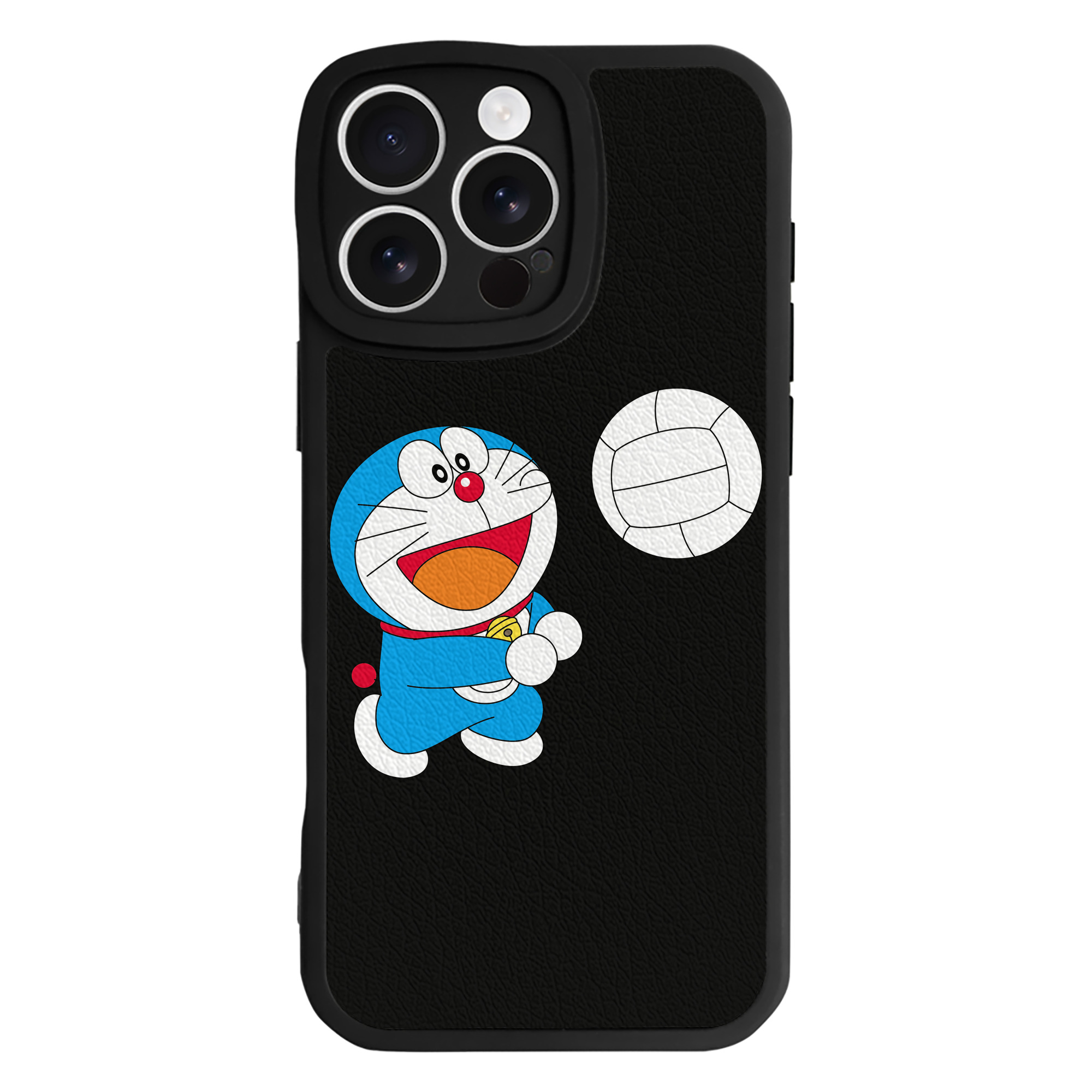 （画像用） ドラえもん Doraemon 【iPhone 16シリーズ対応】シリコンスマホケース（レザー調） 材質：シリコン